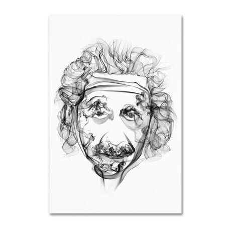 Trademark Fine Art Octavian Mielu 'Einstein' Canvas Art, 16x24 ALI17240-C1624GG